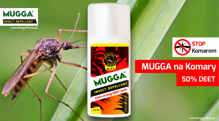 Środek MUGGA 50% DEET Spray na komary